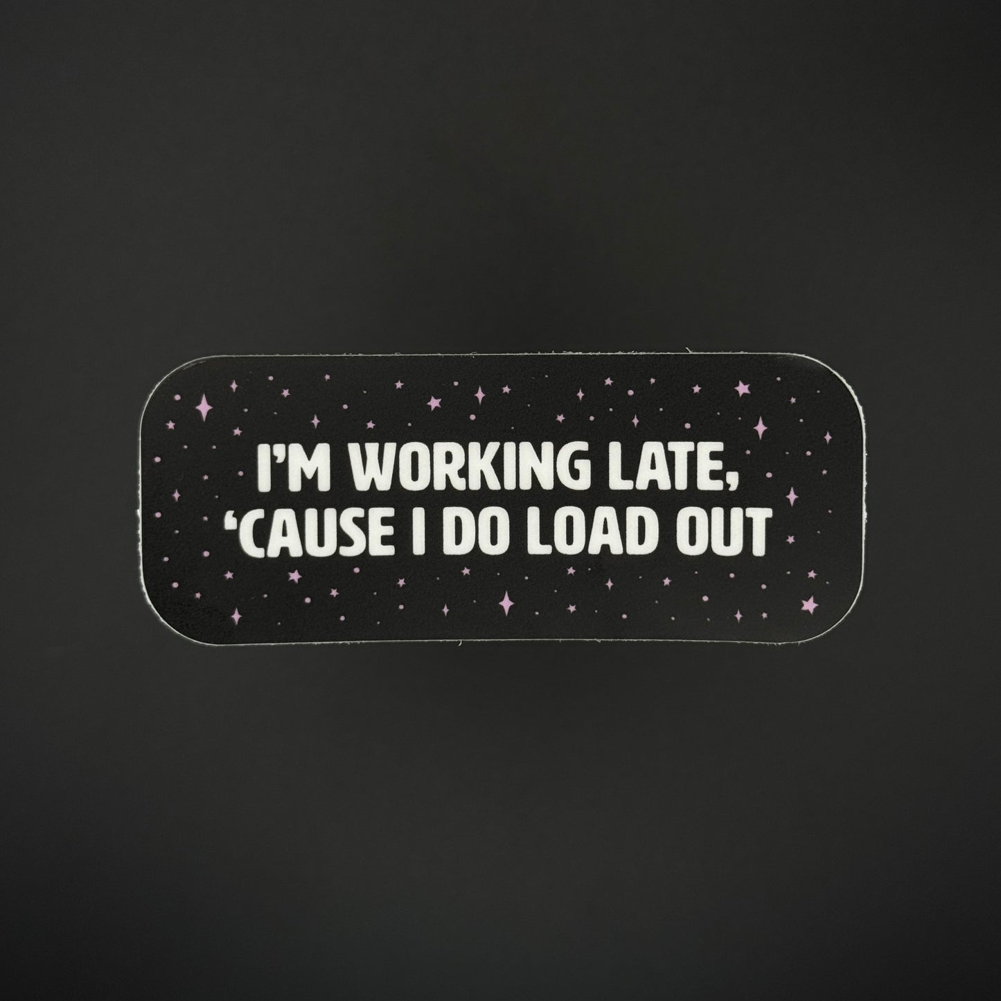 Working Late (Glow-in-the-Dark) Sticker