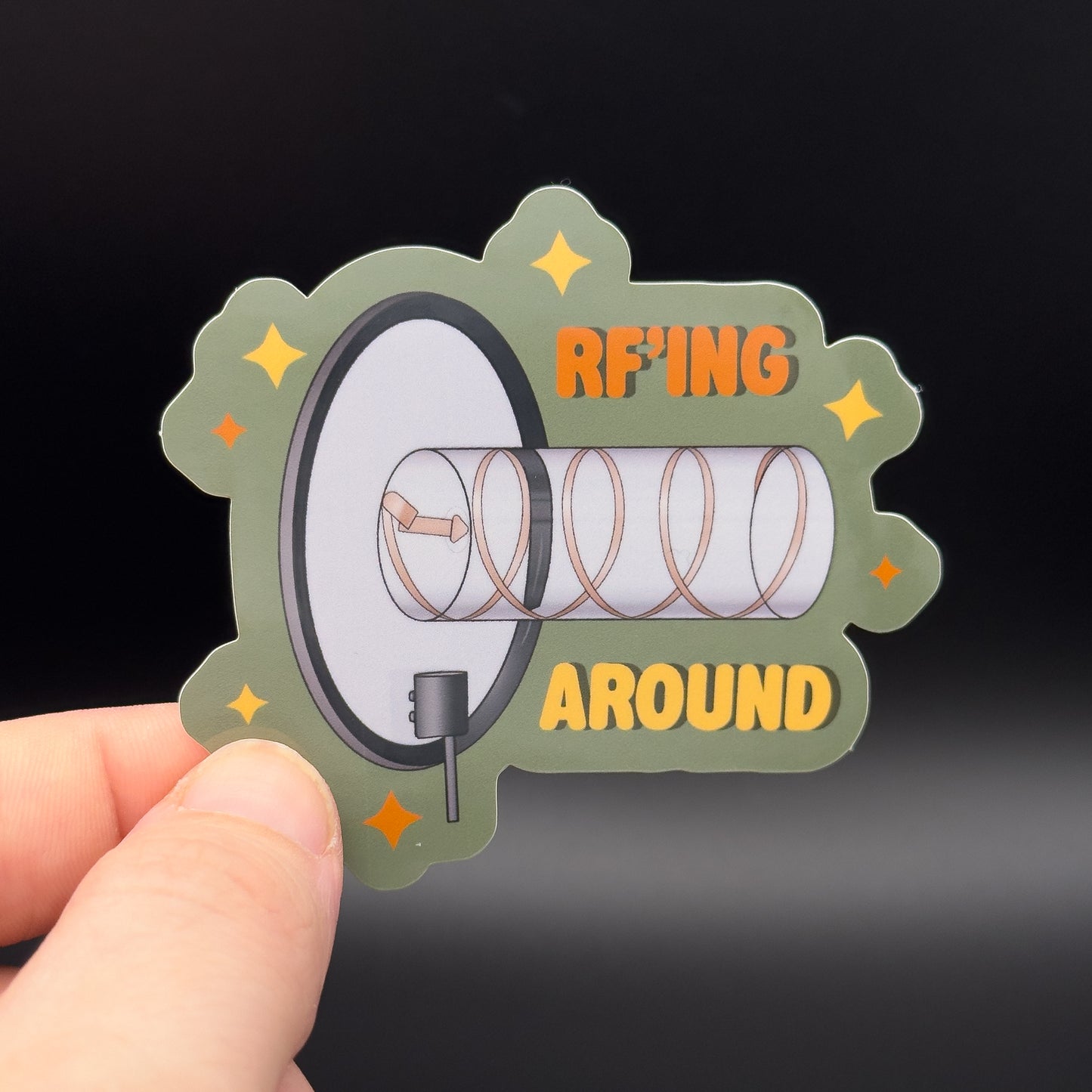 RF'ing Around Helical Sticker