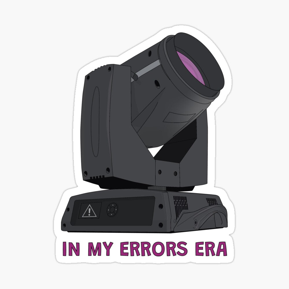 "In My Errors Era" Moving Light Sticker