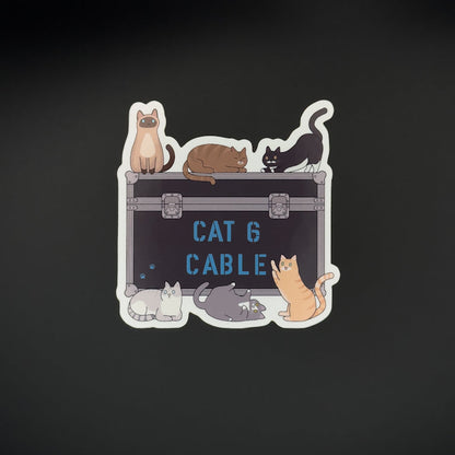 CAT6 Cable Crate Sticker