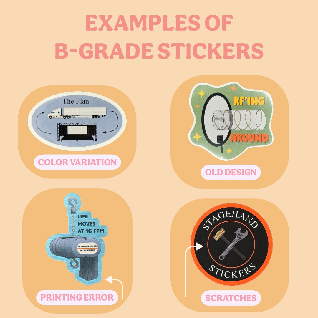 Mystery B-Grade Sticker Pack