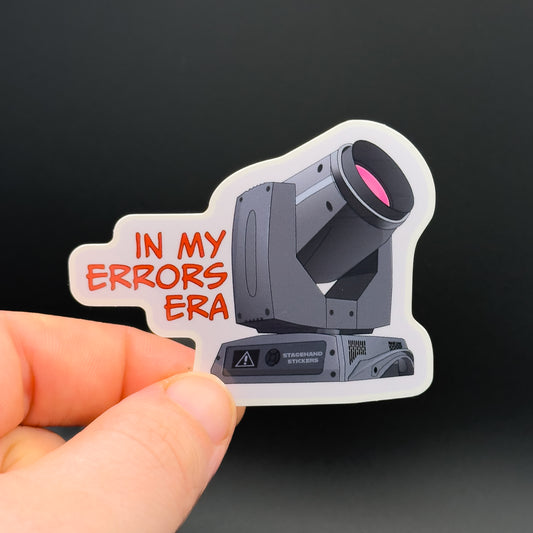 "In My Errors Era" Moving Light Sticker