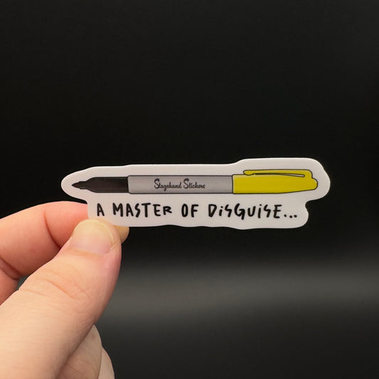 Disguised Marker Sticker