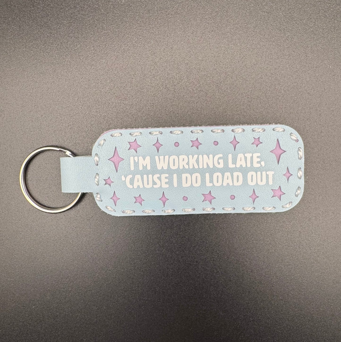 Working Late Keychain