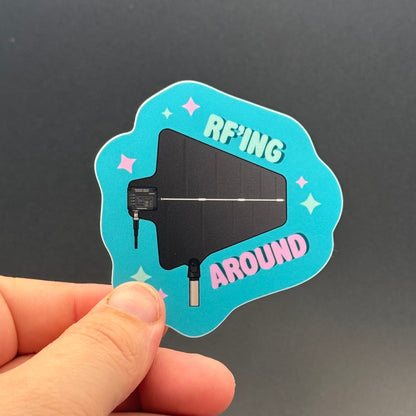 RF'ing Around Paddle Sticker