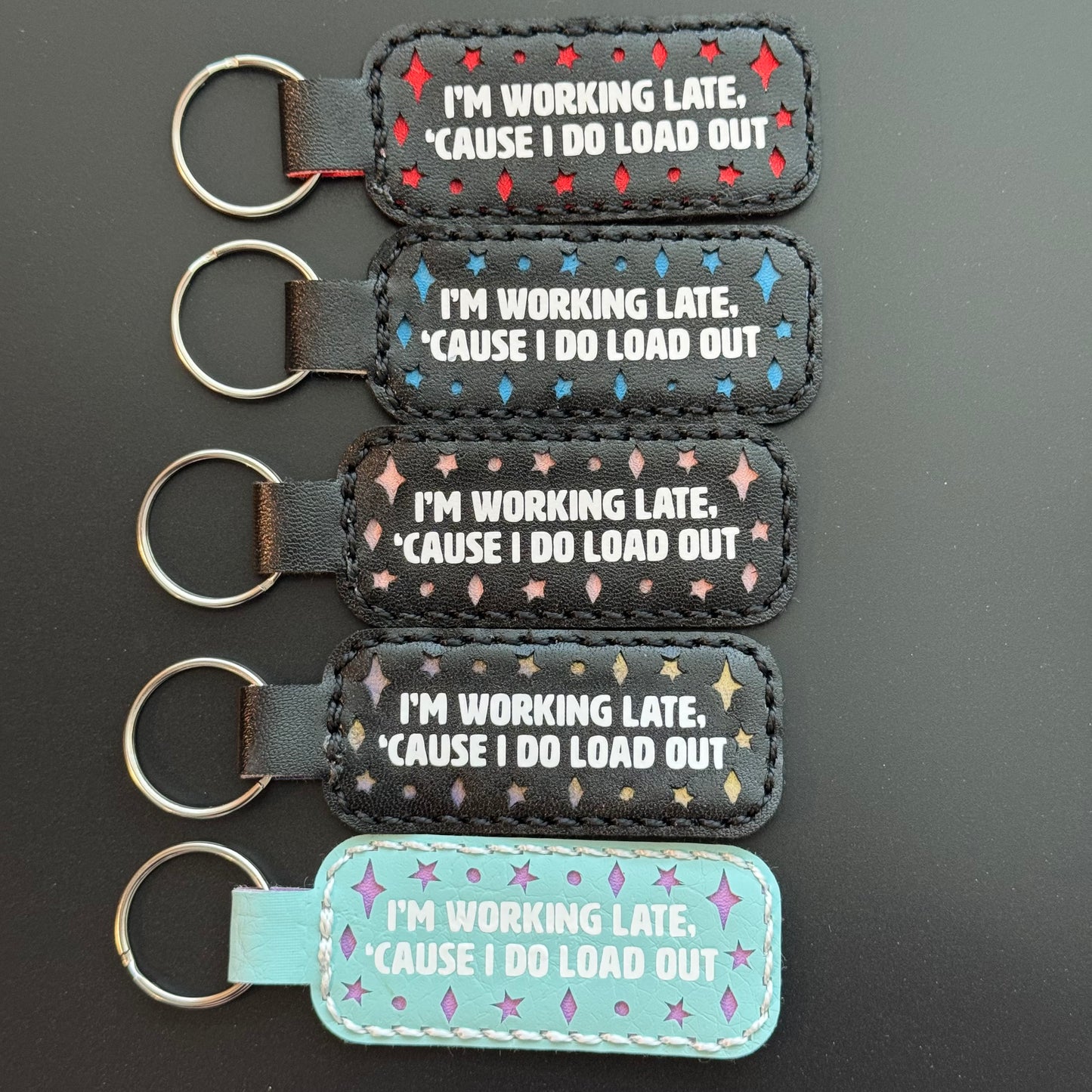 Working Late Keychain