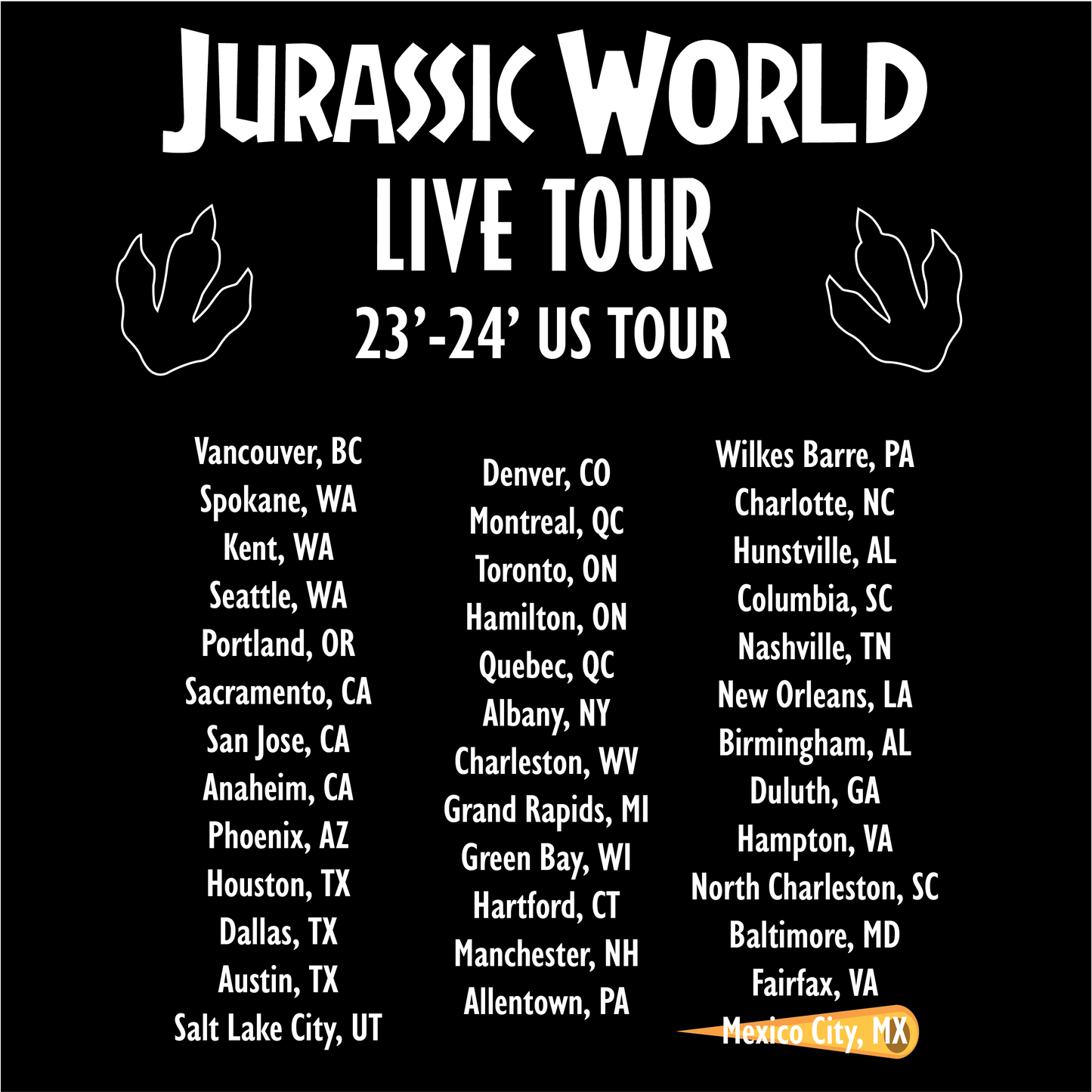 JWLT Extinction Tour Shirt