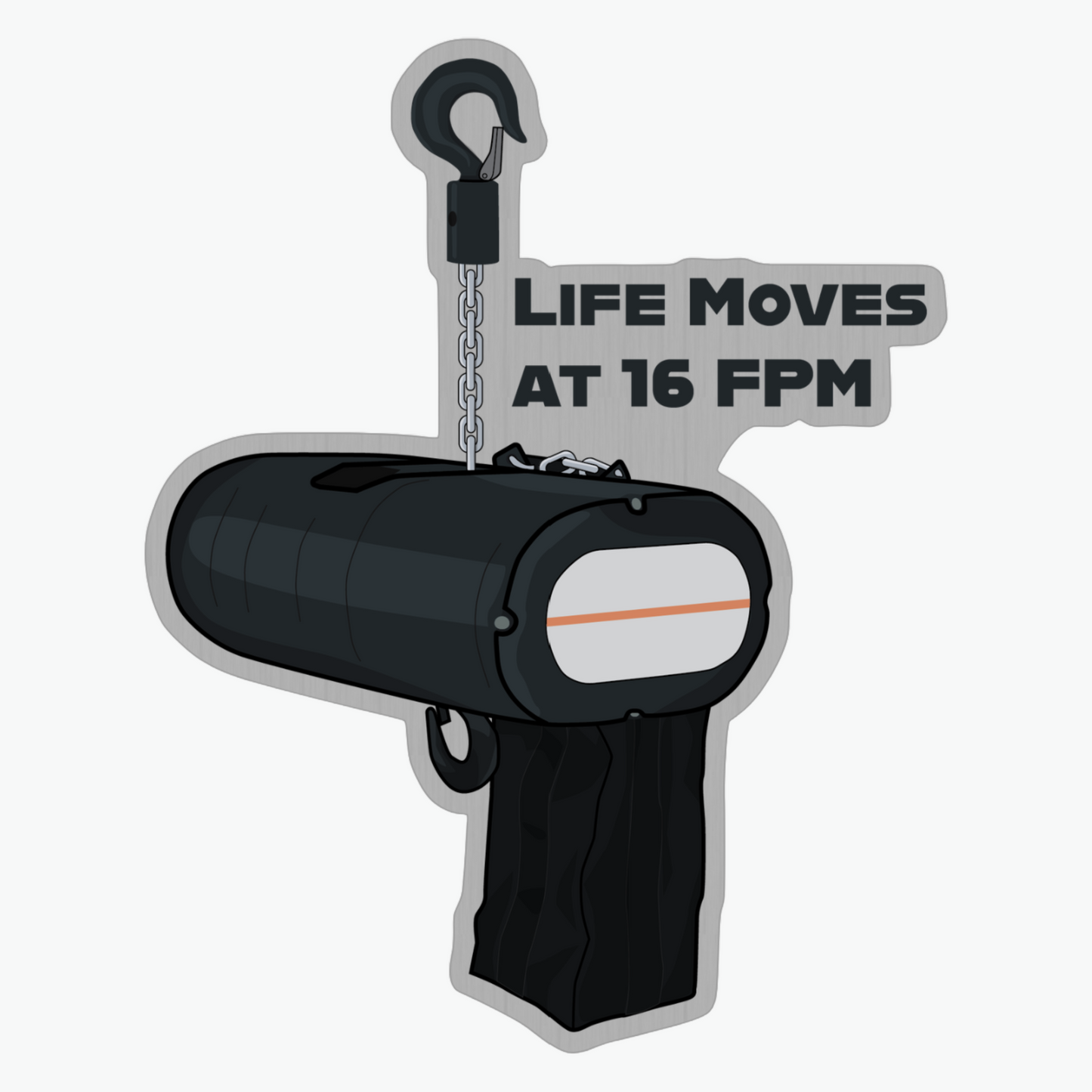 Life Moves at 16 FPM Sticker