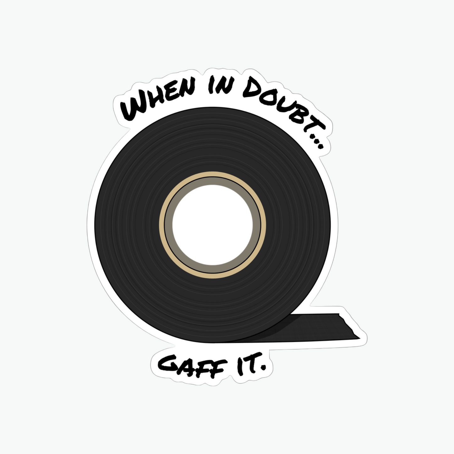 Gaff it Sticker