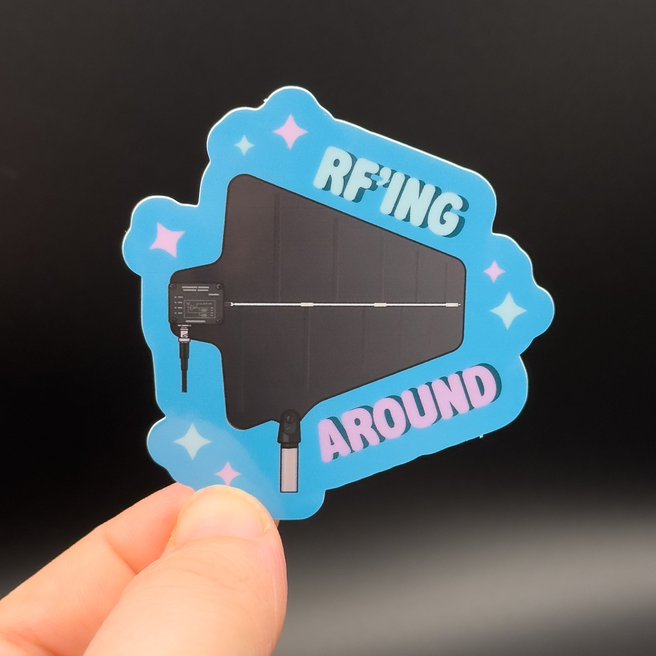 RF'ing Around Paddle Sticker – Stagehand Stickers