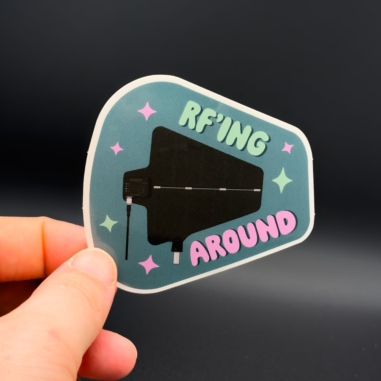 RF'ing Around Paddle Sticker