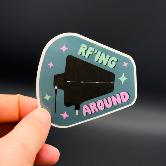 RF'ing Around Paddle Sticker