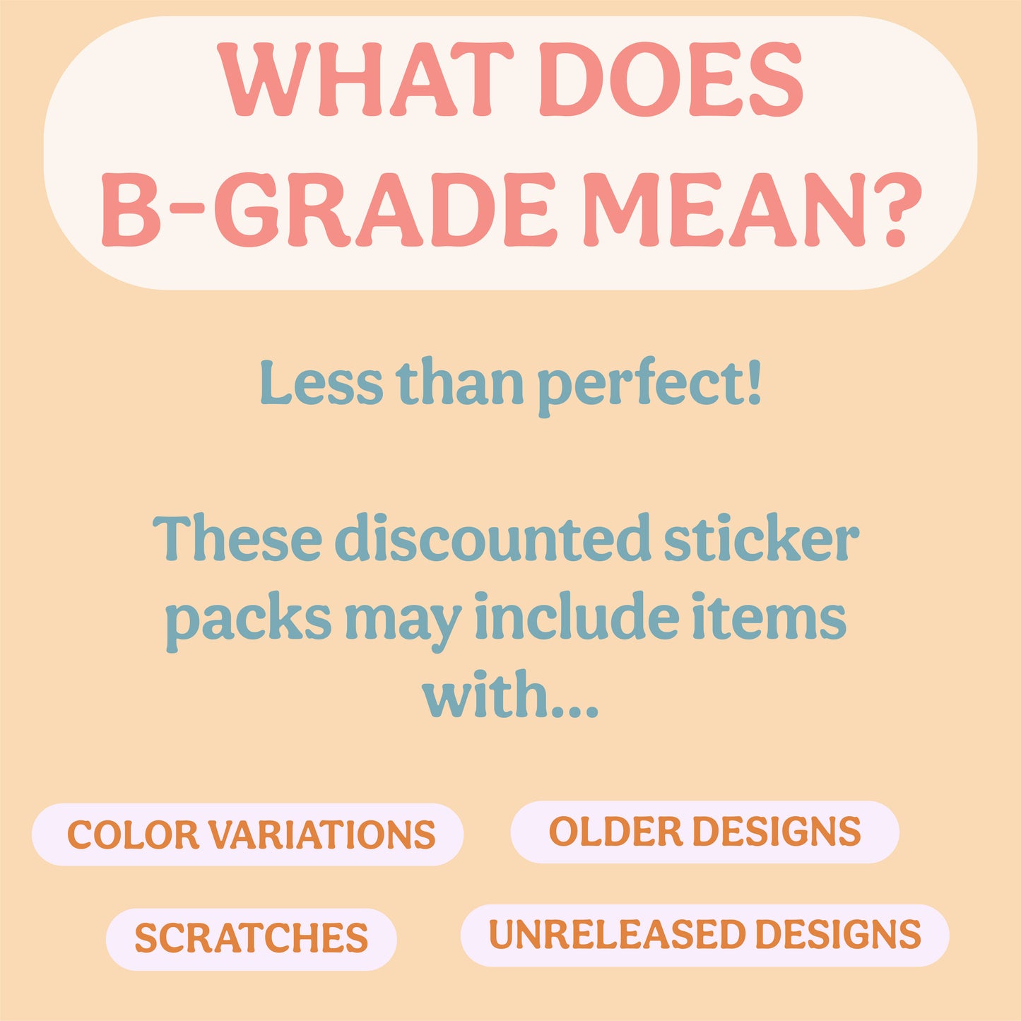 Mystery B-Grade Sticker Pack