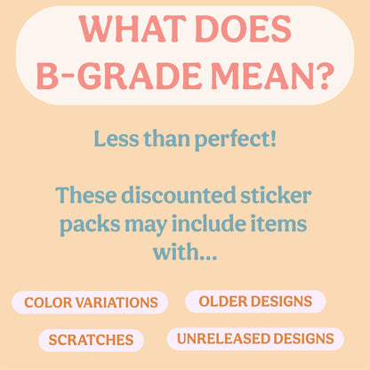 Mystery B-Grade Sticker Pack