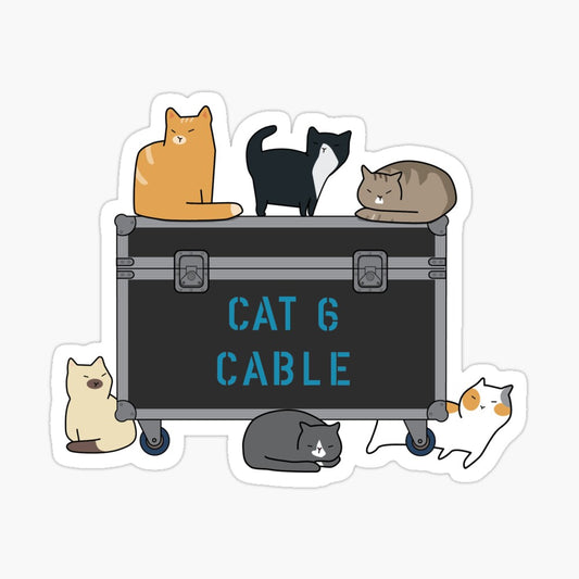 CAT6 Cable Crate Sticker